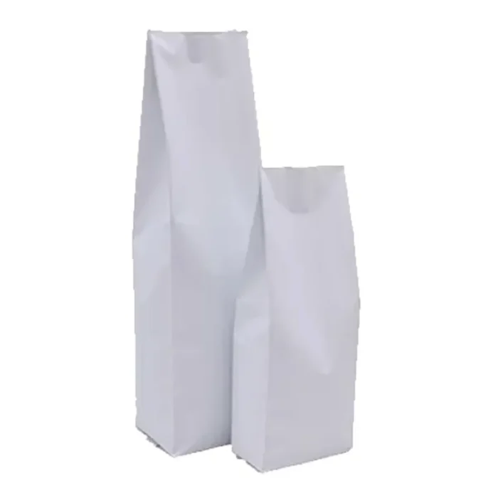 Sacos de Café 1kg - SANFONADA BRANCO FOSCO - Pacote com 100un